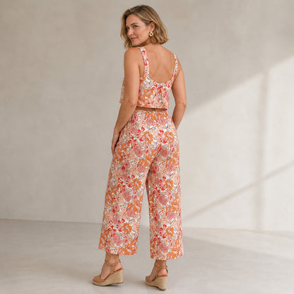 Freya Floral Co-ord, back view