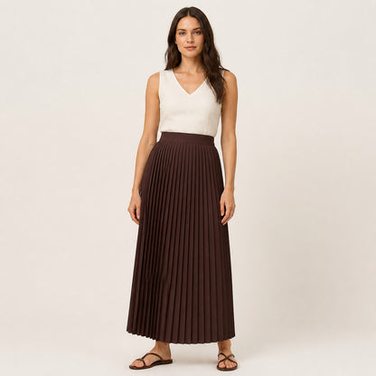 Maren Pleated Skirt, front view